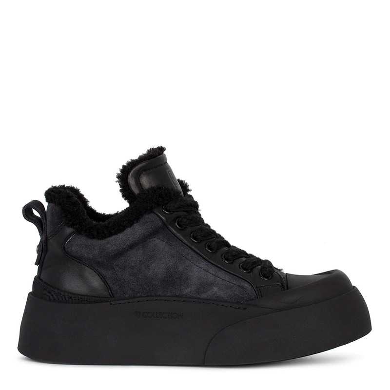Women's Grey High-Sole Winter Sneakers TO 5502916 DGS