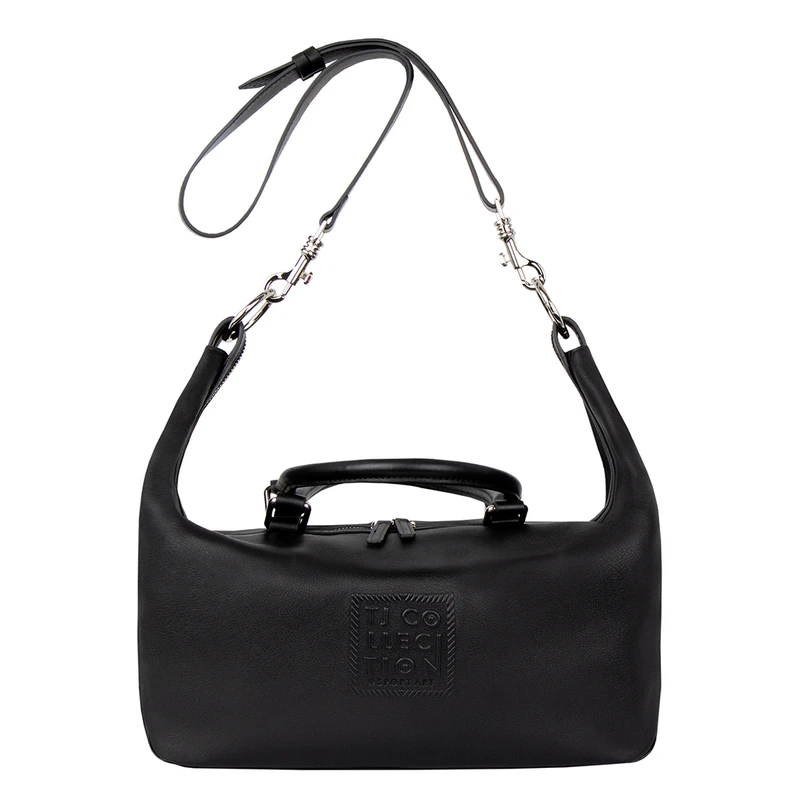 Women's Black Soft Leather Satchel Bag YJ 5352516 BLI