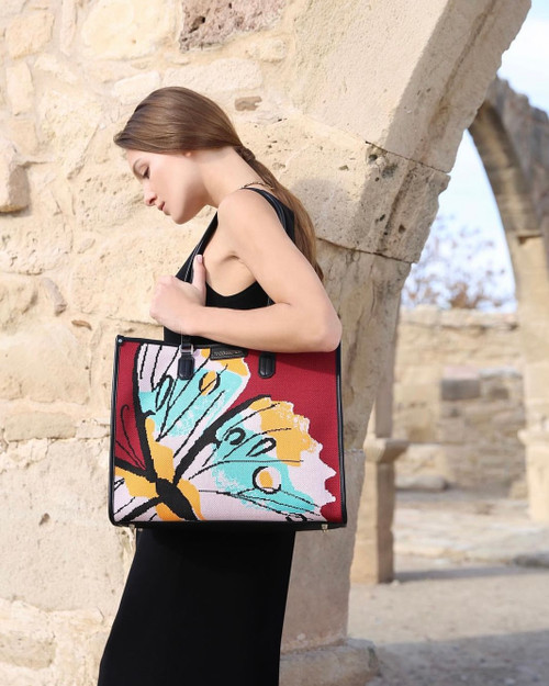 Multicolour Taormina Tote Bag | TJ COLLECTION