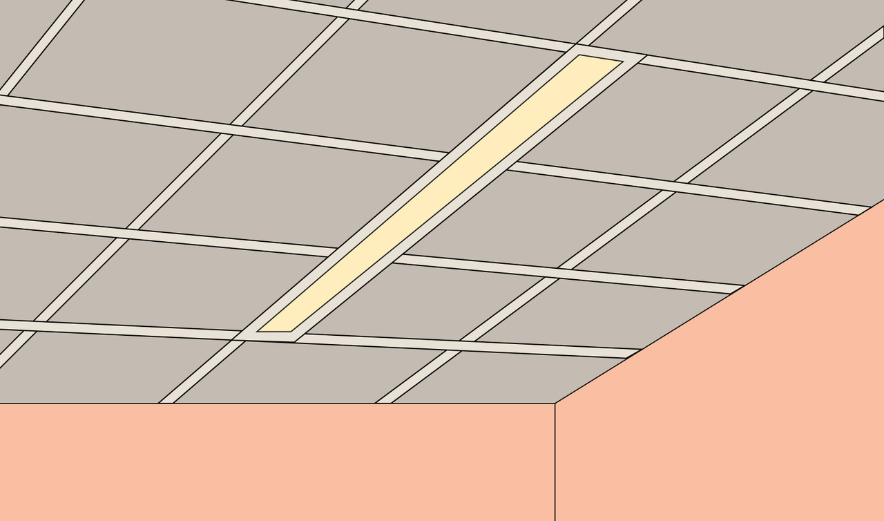 Linear Recess for Drop Ceilings