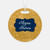 Gold Glitter Luggage Tag
