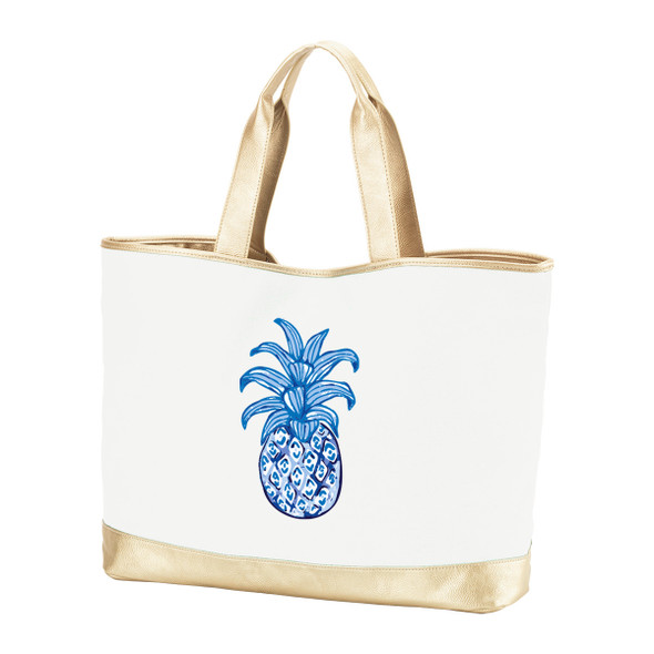 Pineapple Creme Cabana Tote Bag