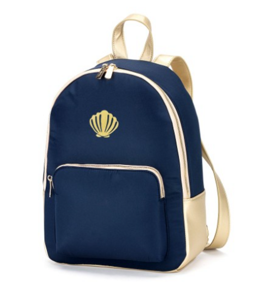 Gold Seashell Luna Lauren Backpack