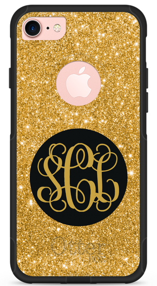 Gold Glitter OtterBox® Commuter Series® Phone Case
