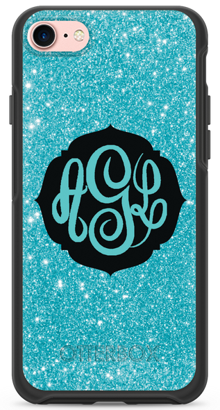 Aqua Glitter OtterBox® Symmetry Series® Phone Case