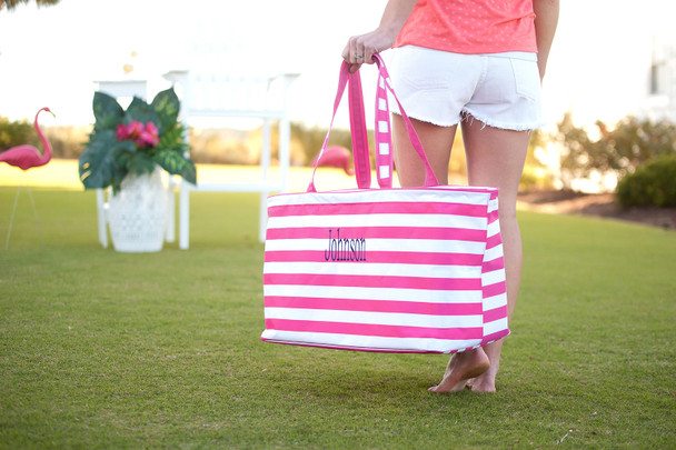 Hot Pink Stripe Ultimate Tote