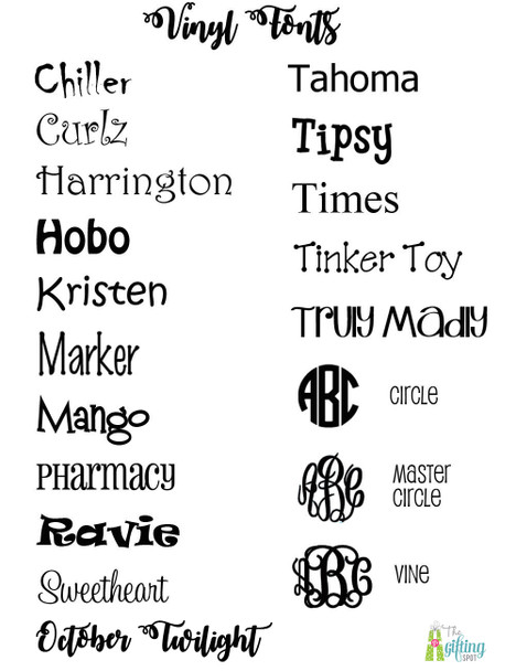 Monogram Fonts