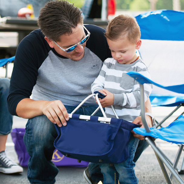 Navy Mini Market Tote