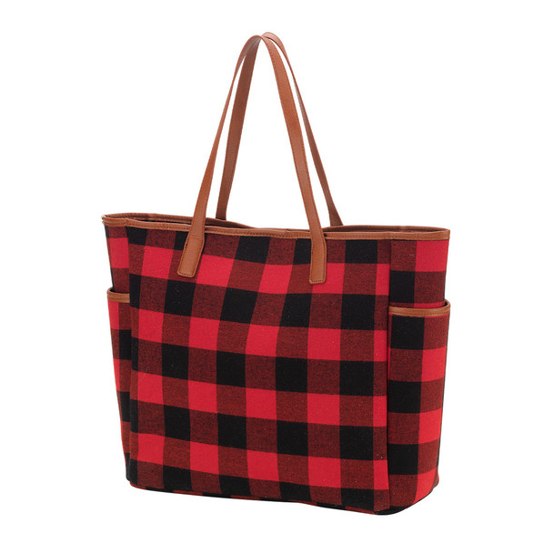 Red Buffalo Check Hayden Tote