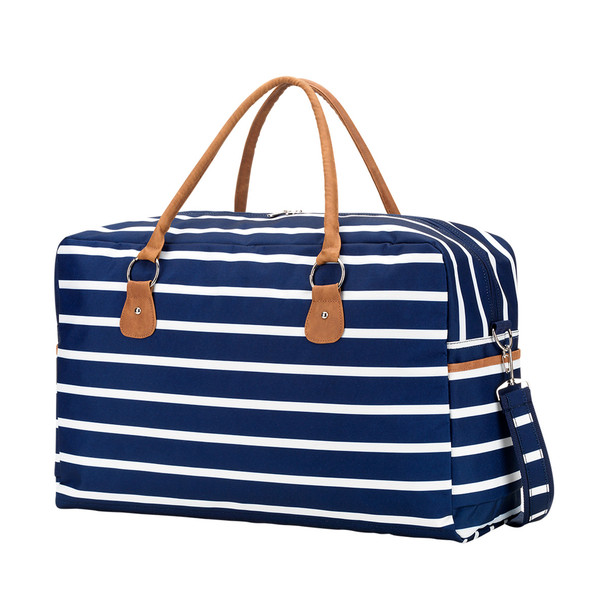 Navy Stripe Travel Bag