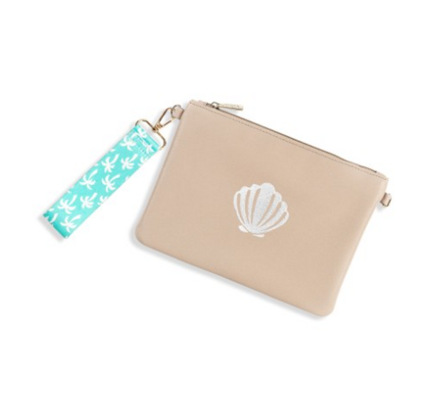 Seashell Tan Madeline Wristlet