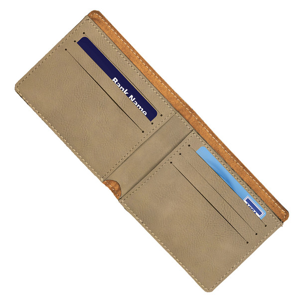 Light Brown Baseball Laces Wallet