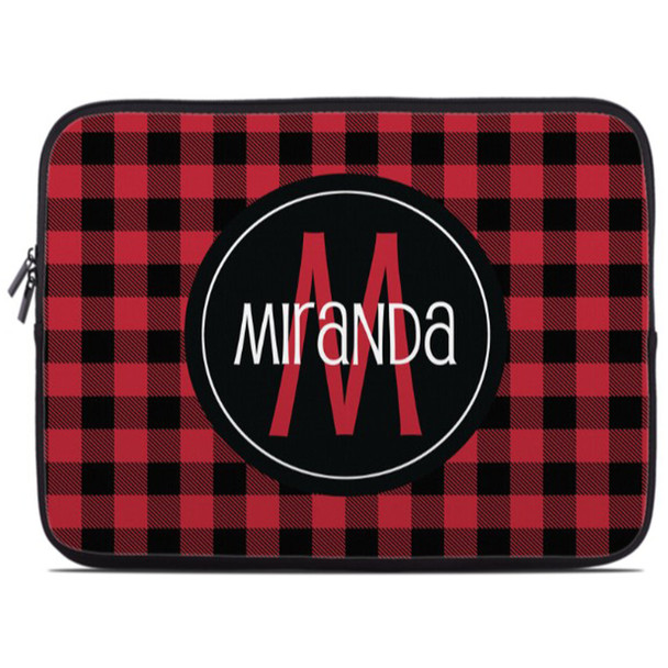 Red Buffalo Plaid Laptop Sleeve