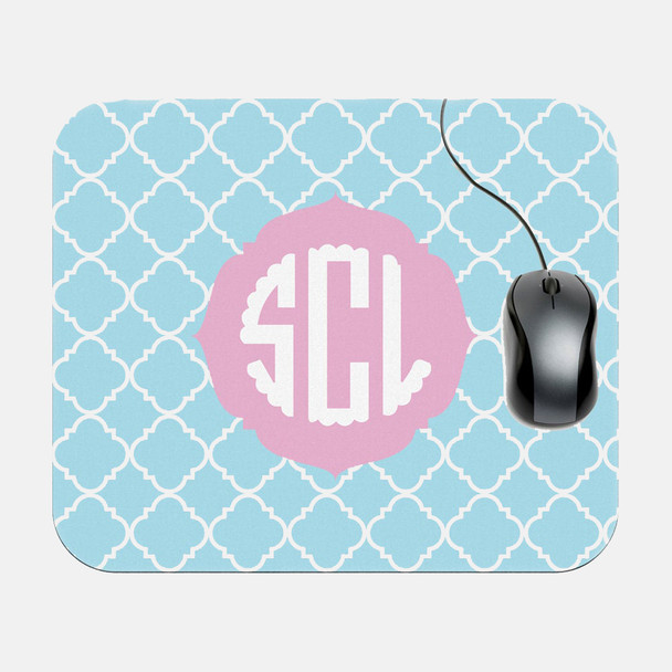 Fancy Clover Rectangle Mouse Pad