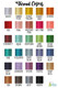 Thread Colors for Towel