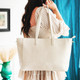 Ivory Crocodile Michelle Work Purse