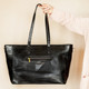 Black Crocodile Michelle Work Purse