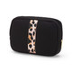 Rose Gold Leopard Neoprene Cosmetic Bag