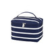 Navy Stripe Cosmetic Bag