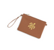 Gold Turtle Camel Madeline Wristlet