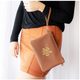 Gold Turtle Camel Madeline Wristlet