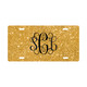 Gold Glitter Car Tag