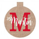 Burlap Ornament