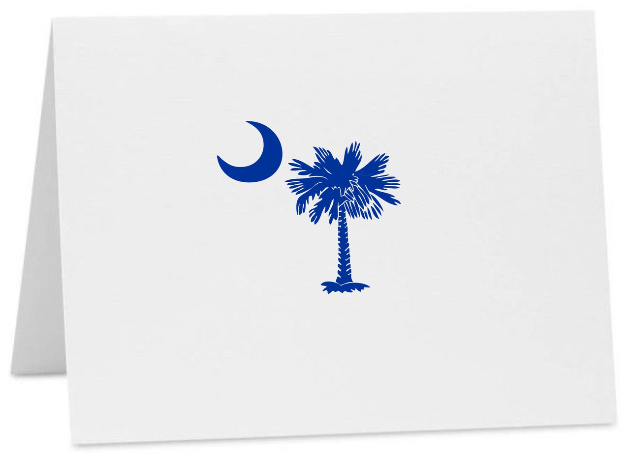 Purple Turtle Gifts - Palmetto Moon Southc Carolina State Logo Note Cards  with Envelopes