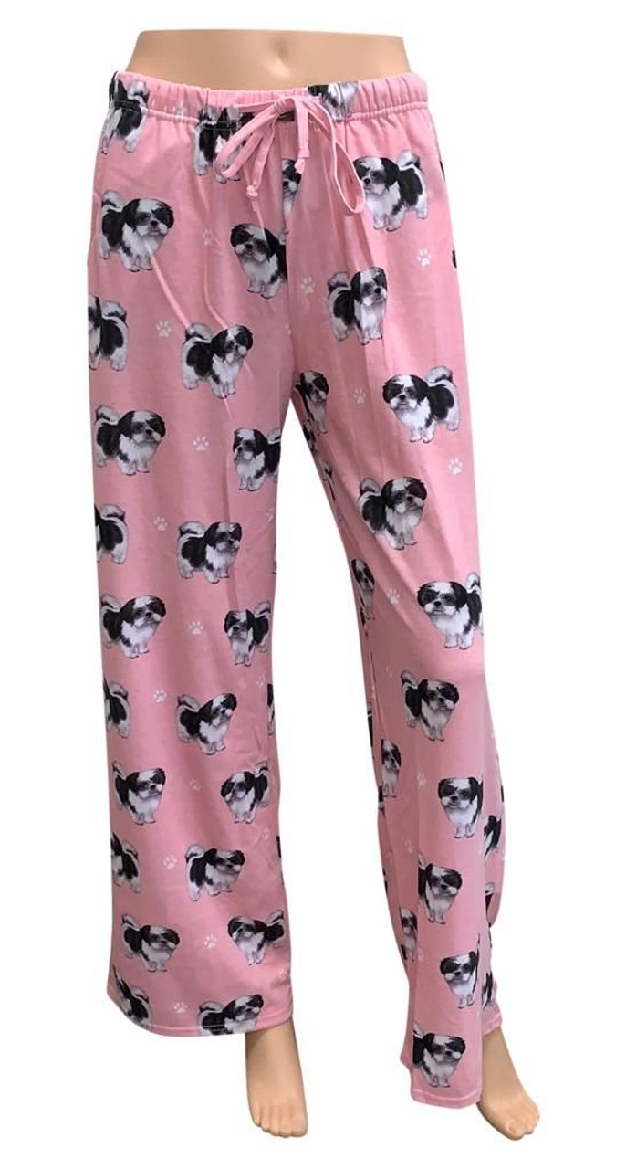 Purple Turtle Gifts Comfies Unisex Pajama Bottoms Shih Tzu