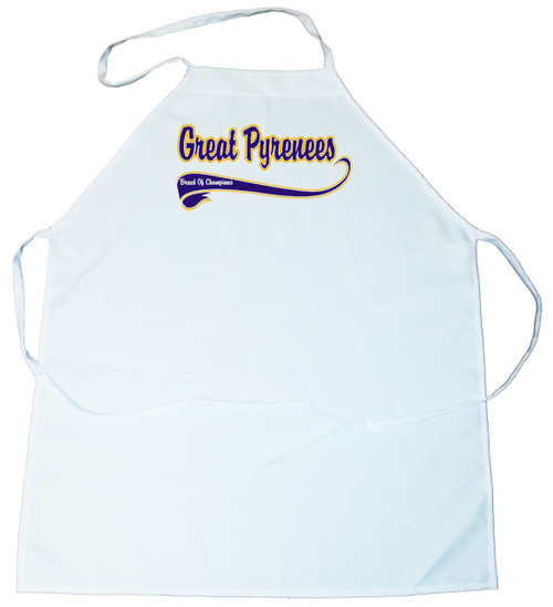Breed of Champion (Blue) Apron - Great Pyrenees (100-0002-250)