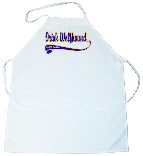 Breed of Champion (Blue) Apron - Irish Wolfhound (100-0002-268)