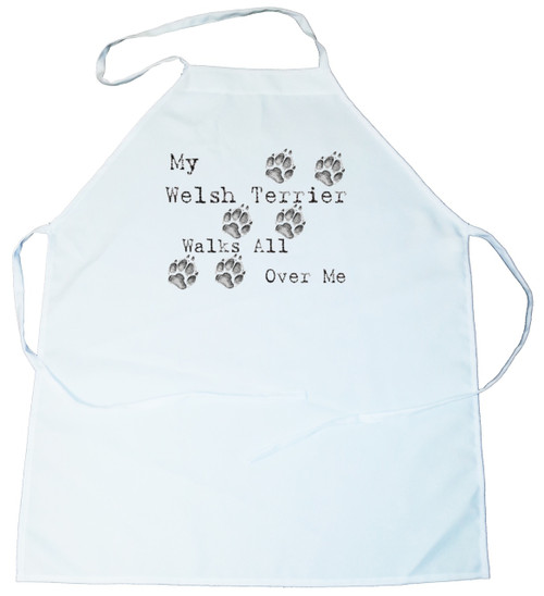 My Welsh Terrier Walks All Over Me Apron (100-0004-406)