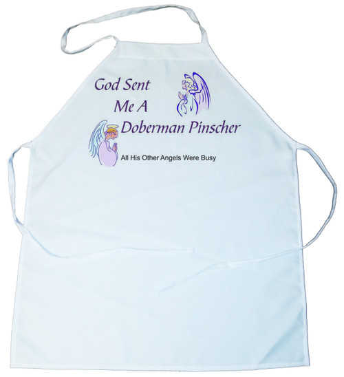 God Sent Me a Doberman Pinscher Apron (100-0005-210)