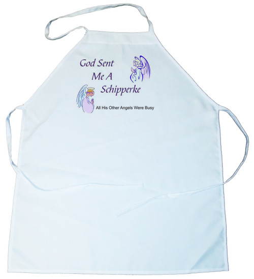 God Sent Me a Schipperke Apron (100-0005-360)