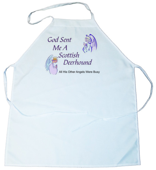 God Sent Me a Scottish Deerhound Apron (100-0005-362)