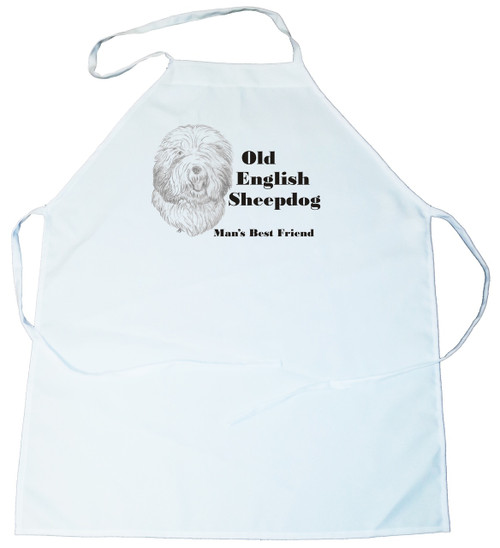 Man's Best Friend Apron: Old English Sheepdog