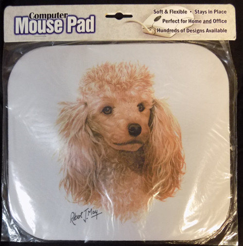 Mouse Pad Designs by Robert May - Apricot Poodle (RMP01C)