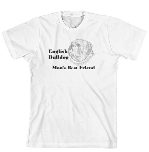 Man's Best Friend Dog Breed T-Shirt - English Billdog (170-0072-174)