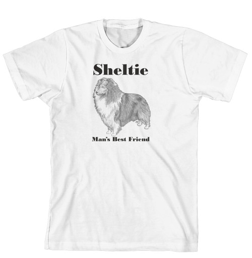 Man's Best Friend Dog Breed T-Shirt - Sheltie (368AA) (170-0072-368AA)
