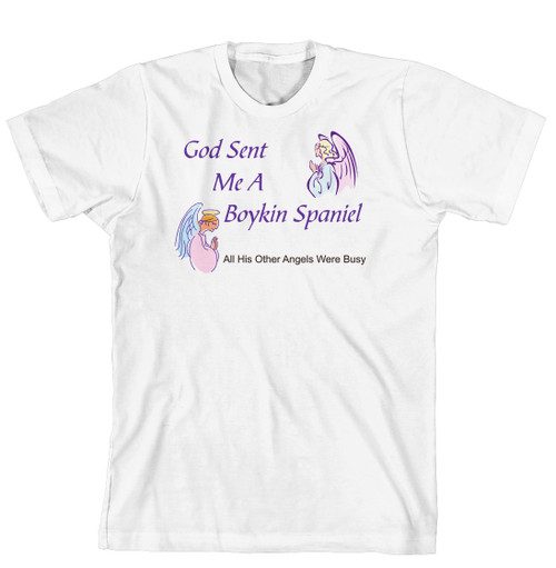 Purple Turtle Gifts - God Sent Me a Boykin Spaniel T-shirt