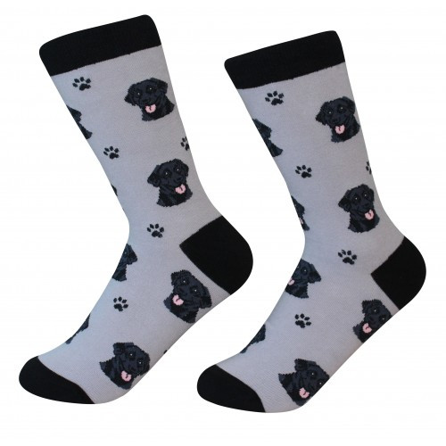E&S Imports Pet Lover Unisex Socks - Labrador Retriever (black) (800-21)