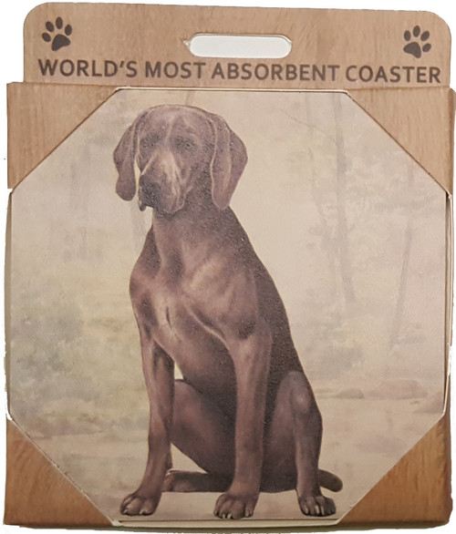 E&S Imports Ceramic Pet Coasters - Weimeraner (250-54)