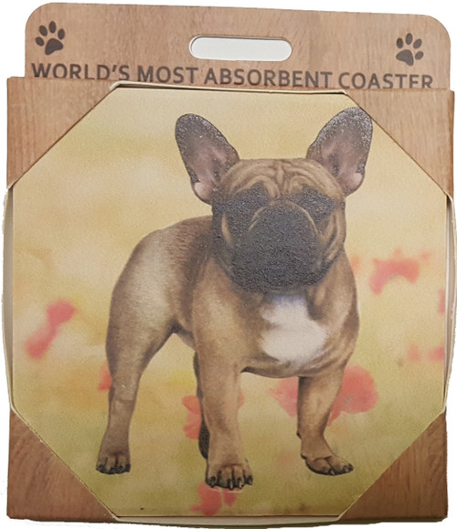 E&S Imports Ceramic Coasters - French Bulldog (250-64)