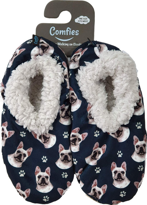 omfies Pet Lover Slippers by E&S Imports - French Bulldog (281-64)