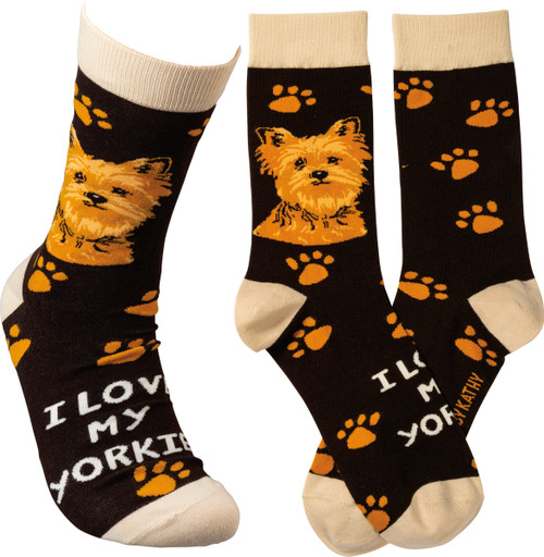 Socks from Primatives by Kathy - Yorkshire Terrier (Yorkie) (105032)