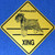 Yellow Xing Crossing Sign - Schnauzer (2202)