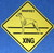 Yellow Xing Crossing Sign - Whippet (2261)