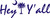 Apron -  Hey Y'all with Palmetto Tree (Blue) (100-0068-004)