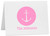 Anchor Dot Personalized Note Cards with Hobo Font (Available in Multiple Colors) (CC-10452)