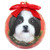 E&S Imports Shatter Proof Ball Christmas Ornament - Shih Tzu (black & white puppy cut)(CBO-87b)